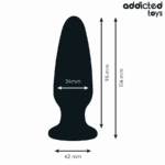 ADDICTED TOYS - PLUG ANAL CON JOYA SILICONA TALLA M 10,4 CM - Imagen 4
