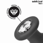 ADDICTED TOYS - PLUG ANAL CON JOYA SILICONA TALLA L 12,6 CM - Imagen 3