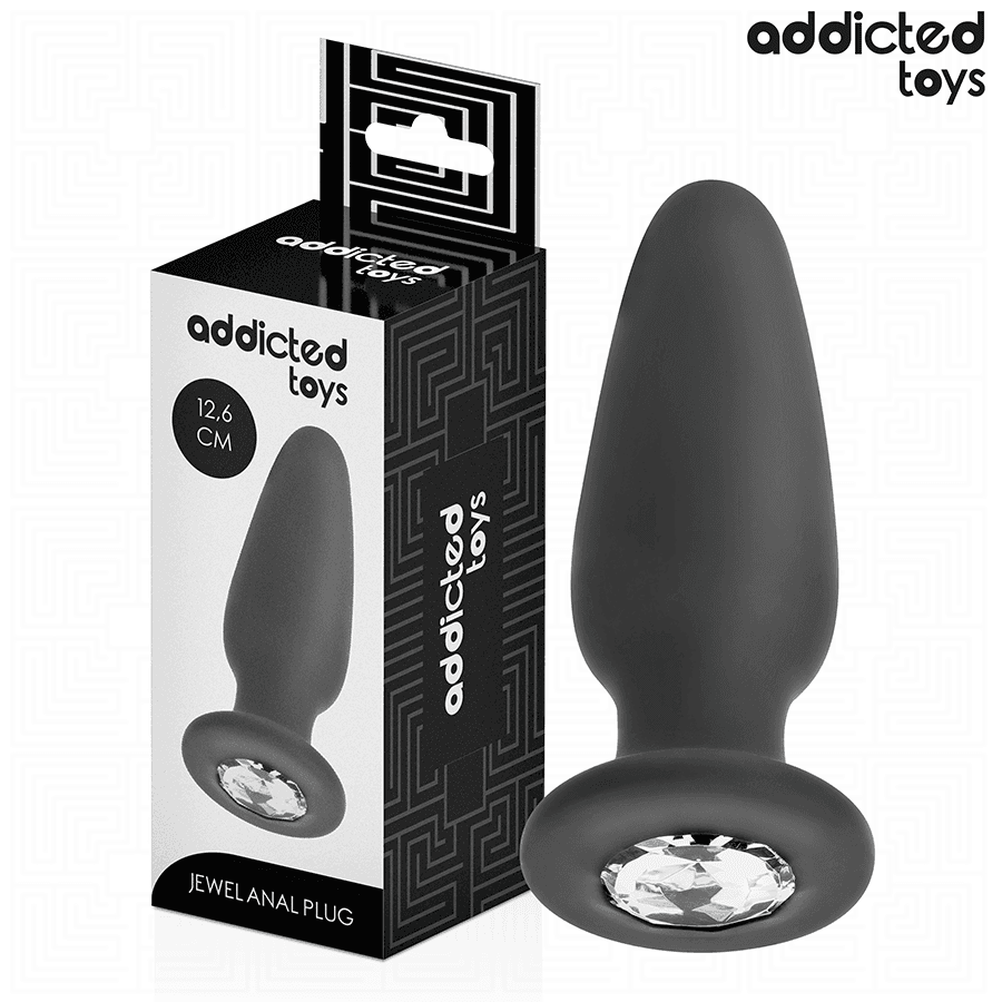 ADDICTED TOYS - PLUG ANAL CON JOYA SILICONA TALLA L 12,6 CM