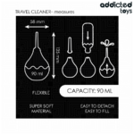 ADDICTED TOYS - LIMPIADOR ANAL DE VIAJE TALLA S 90 ML - Imagen 5