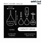 ADDICTED TOYS - LIMPIADOR ANAL DE VIAJE TALLA L 220 ML - Imagen 5