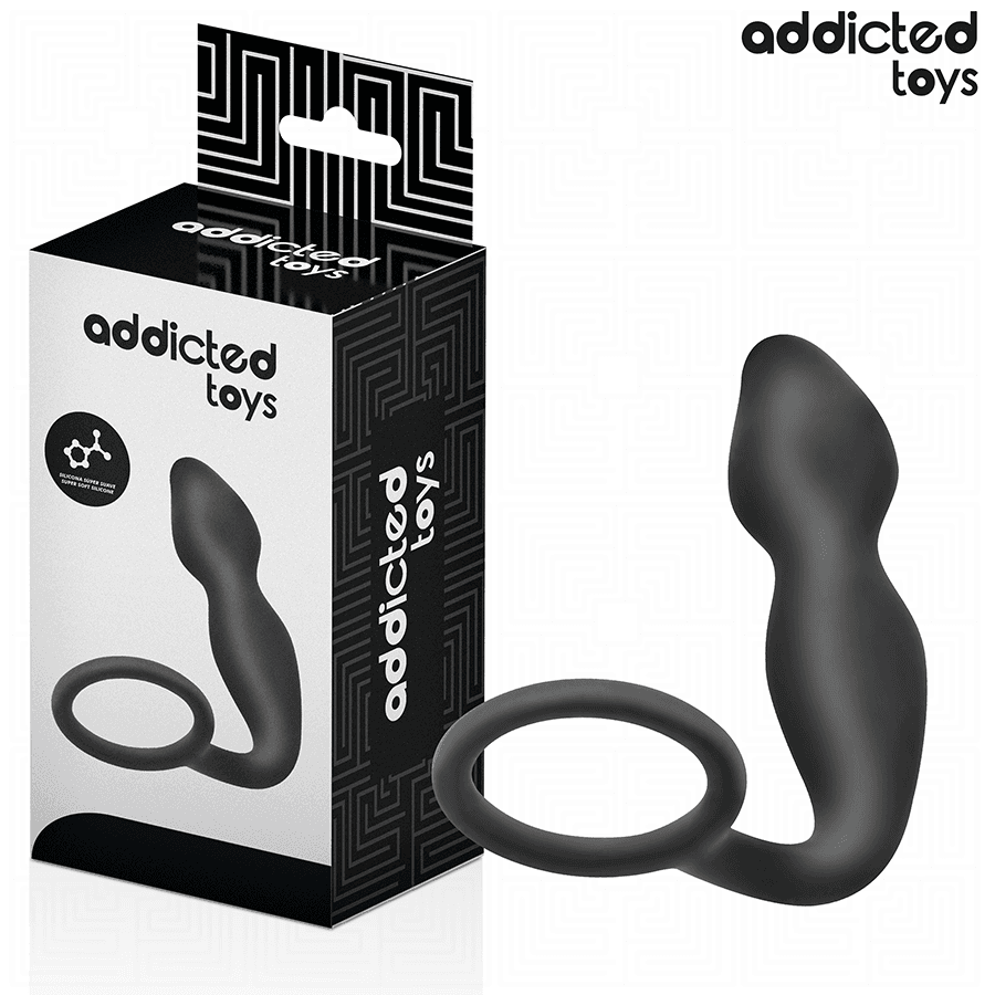 ADDICTED TOYS - PLUG ANAL CON ANILLO SILICONA MODELO 2