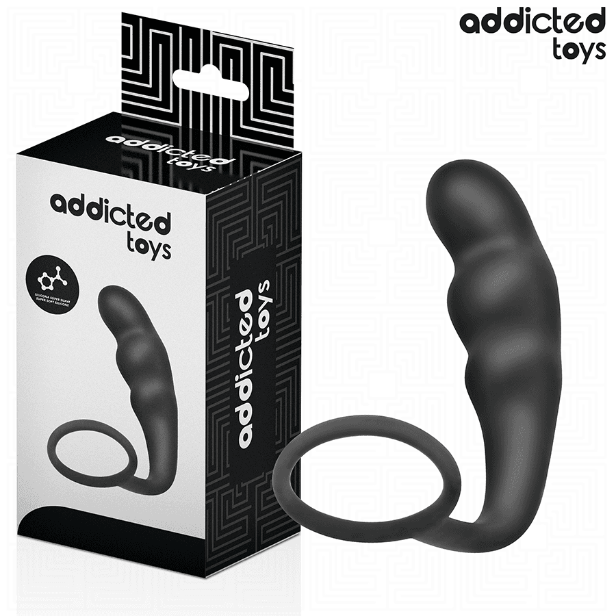 ADDICTED TOYS - PLUG ANAL CON ANILLO SILICONA MODELO 4