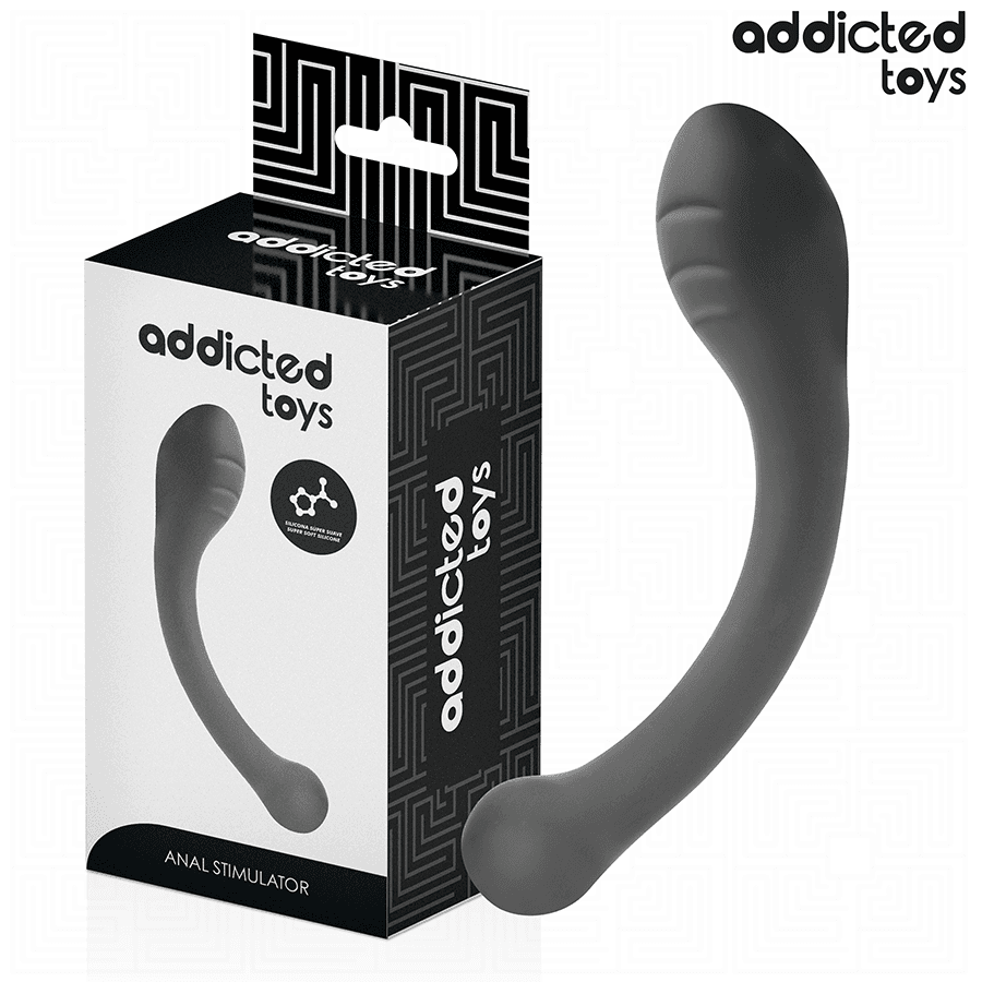 ADDICTED TOYS - ESTIMULADOR ANAL DOBLE SILICONA 18 CM