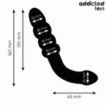 ADDICTED TOYS - MASAJEADOR ANAL DOBLE SILICONA 16,5 CM - Imagen 4