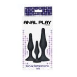 TOYJOY - ANAL PLAY CURVY COMPANIONS PLUG ANAL 3 PIEZAS NEGRO - Imagen 3