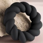 ROCKS- OFF - TWIST ANILLO MASTURBADOR SILICONA NEGRO - Imagen 5