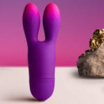 ROCKS- OFF - GLO-GIRL BUNNY VIBRADOR FLEXIBLE MORADO - Imagen 2