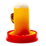 CONDOMERIE - PRESERVATIVO DECORATIVO PINTADO A MANO VASO DE CERVEZA - Imagen 2