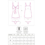 LIVCO CORSETTI FASHION - HYEONA 1710 BABYDOLL + TANGA ROSA S - Imagen 5