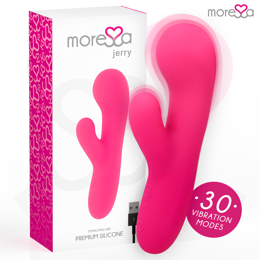 img_213023_98a97aa34e882d871558d12669f20d34_1.png MORESSA - JERRY CLIP VIBRADOR PUNTO G Y CLITORIS PREMIUM SILICONE RECARGABLE - Imagen 1