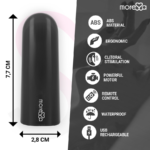 MORESSA - NIX POTENTE VIBRADOR MULTI JUEGOS CONTROL REMOTO NEGRO - Imagen 4