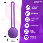 MORESSA - OSIAN ONE ENTRENAMIENTO SUELO PELVICO 51gr PREMIUM SILICONA LILA - Imagen 4