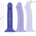 INTENSE - VICTORIA VIBRADOR CON VENTOSA 10 VIBRACIONES AZUL OSCURO CONTROL REMOTO - Imagen 2