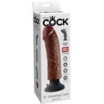KING COCK - DILDO VIBRADOR MARRÓN 20.32 CM - Imagen 2