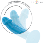 INTENSE - PHOEBE VIBRADOR REALÍSTICO 10 VIBRACIONES AZUL CONTROL REMOTO - Imagen 5
