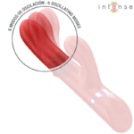 INTENSE - LELE VIBRADOR MULTIFUNCIÓN ROTATORIO  OSCILACIÓN  ESTIMULACIÓN ROJO - Imagen 4