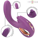 INTENSE - LALI VIBRADOR PUNTO G MULTIFUNCIÓN ESTIMULACIÓN  EMPUJE  VIBRACIÓN MORADO - Imagen 2