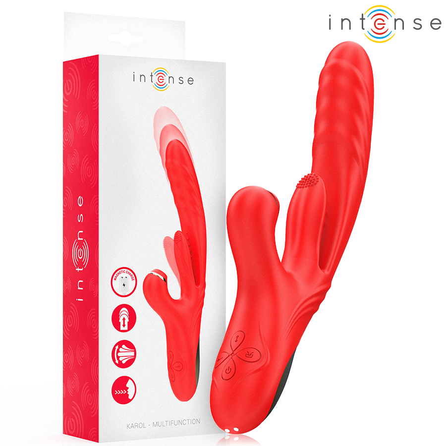 INTENSE - KAROL VIBRADOR MULTIFUNCIÓN EMPUJE  SUCCIÓN  ESTIMULACIÓN