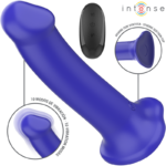 INTENSE - VICTORIA VIBRADOR CON VENTOSA 10 VIBRACIONES AZUL OSCURO CONTROL REMOTO - Imagen 2
