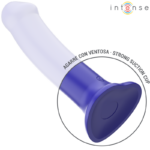 INTENSE - VICTORIA VIBRADOR CON VENTOSA 10 VIBRACIONES AZUL OSCURO CONTROL REMOTO - Imagen 5
