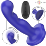 INTENSE - SHORTY VIBRADOR CON VENTOSA AZUL CONTROL REMOTO - Imagen 2