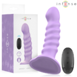 INTENSE - BRENDA VIBRADOR TALLA M DISEÑO EN ESPIRAL 10 VIBRACIONES MORADO CONTROL REMOTO