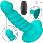 INTENSE - BUFFY VIBRADOR TALLA S DISEÑO EN ESPIRAL 10 VIBRACIONES AZUL CONTROL REMOTO - Imagen 2