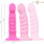 INTENSE - CINDY VIBRADOR TALLA L DISEÑO EN ESPIRAL 10 VIBRACIONES ROSA CONTROL REMOTO - Imagen 3