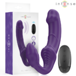 INTENSE - JILL VIBRADOR DOBLE 20 CM VIOLETA CONTROL REMOTO