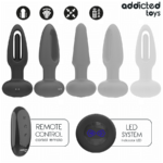 ADDICTED TOYS - PLUG ANAL CON LENGUA VIBRADORA Y CONTROL REMOTO - Imagen 5