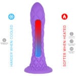 SILEXD - DREAMY DILDO FANTASY SILICONA LIQUIDA TERMOREACTIVO VIOLETA 18.5 CM - Imagen 5
