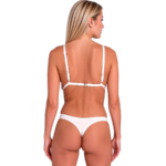 PASSION - ANUVERA SET SUJETADOR + TANGA BLANCO S/M - Imagen 3