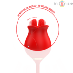 INTENSE - MELANIE DOBLE ESTIMULADOR CLÍTORIS CON LENGUA ZIGZAG - Imagen 5