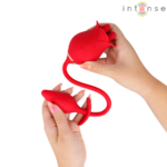 INTENSE - MELANIE DOBLE ESTIMULADOR CLÍTORIS CON LENGUA ZIGZAG - Imagen 4