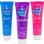 SKINS - VITAL LUBES KIT LUBRICANTES AQUA, SUPERSLIDE  EXCITE 3 x 12 ML - Imagen 2