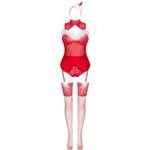 LIVCO CORSETTI FASHION - LIMPID SNOWFLAKES LC 90604 BODY + MEDIAS + DIADEMA NAVIDEÑA S/M - Imagen 3