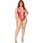 LEG AVENUE - 81641X BODY TIRANTES SIN COSTURAS BURDEOS TALLA 1X/2X - Imagen 4