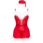 LIVCO CORSETTI FASHION - AGETHE LC 90607 CAMISA + TANGA + GORRO NAVIDEÑO L/XL - Imagen 4