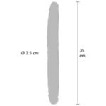 GET REAL - DILDO DOBLE DONG DE SILICONA CARAMELO 35 CM - Imagen 3
