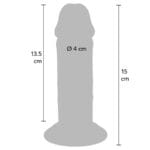 GET REAL - DILDO DELUXE DONG GRUESO DE DOBLE DENSIDAD TPE 15 CM - Imagen 4