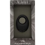 JE JOUE - MIO ANILLO PARA EL PENE VIBRADOR FUERTE Y FLEXIBLE NEGRO