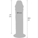 GET REAL - DILDO DELUXE DONG GRUESO DE DOBLE DENSIDAD TPE 29.5 CM - Imagen 4