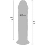 GET REAL - DILDO DELUXE DONG GRUESO DE DOBLE DENSIDAD TPE 32 CM - Imagen 4