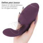 WOMANIZER - DUO NEXT ESTIMULADOR VIBRADOR DUAL CLÍTORIS  PUNTOG MORADO - Imagen 3