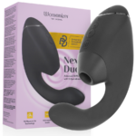 WOMANIZER - DUO NEXT ESTIMULADOR VIBRADOR DUAL CLÍTORIS  PUNTOG NEGRO