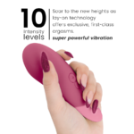 WOMANIZER - VIBE VIBRADOR LAY-ON SILENCIOSO ROSA OSCURO - Imagen 5