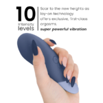 WOMANIZER - VIBE VIBRADOR LAY-ON SILENCIOSO AZUL OSCURO - Imagen 5