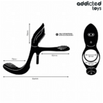 ADDICTED TOYS - ANILLO DOBLE PARA EL PENE CON ESTIMULADOR DE CLÍTORIS - Imagen 4