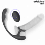ADDICTED TOYS - PLUG ANAL VIBRACIÓN Y WAVING 360 Y ESTIMULADOR TESTÍCULOS - Imagen 2